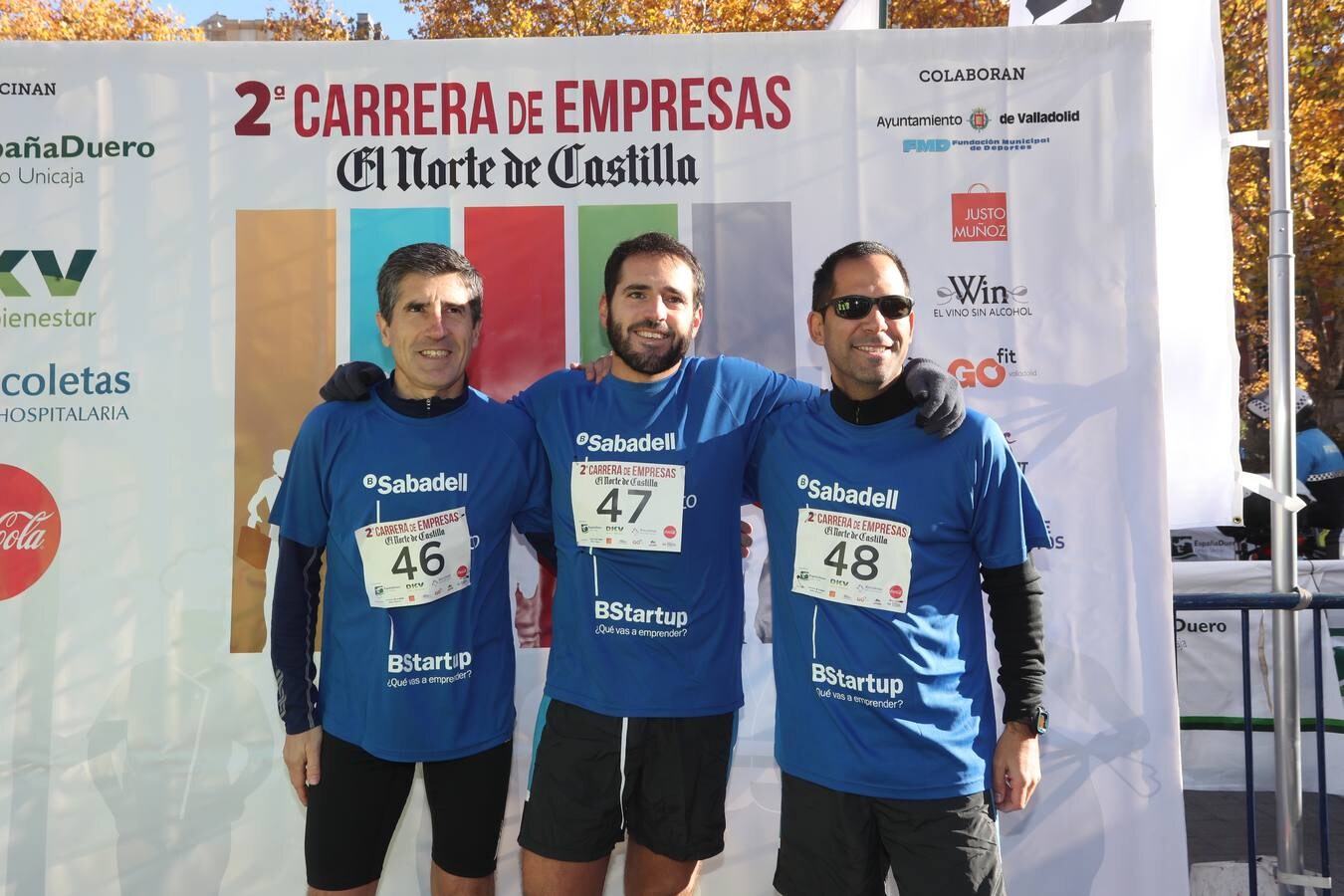 Photocall y salida de la II Carrera de Empresas de El Norte de Castilla