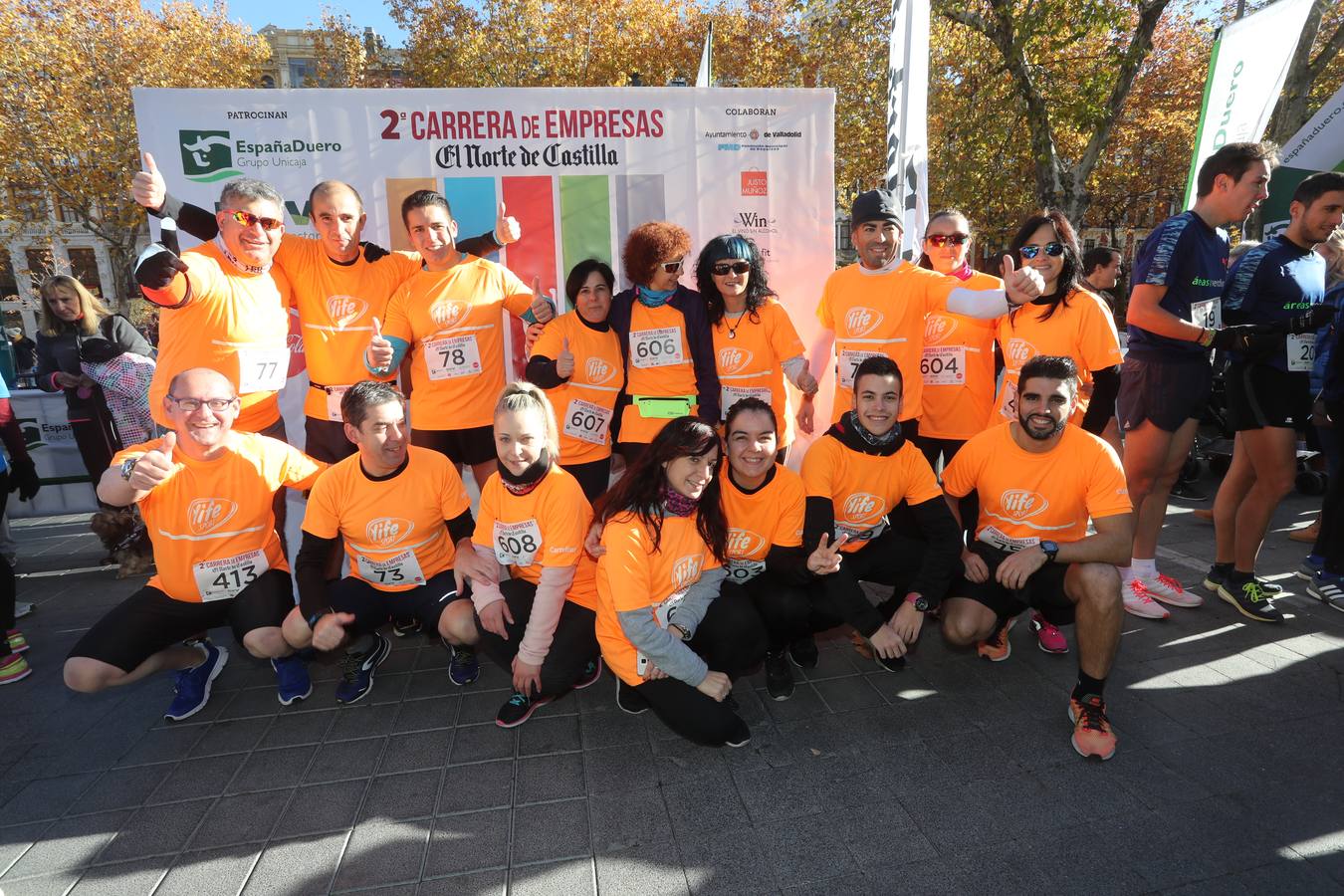 Photocall y salida de la II Carrera de Empresas de El Norte de Castilla