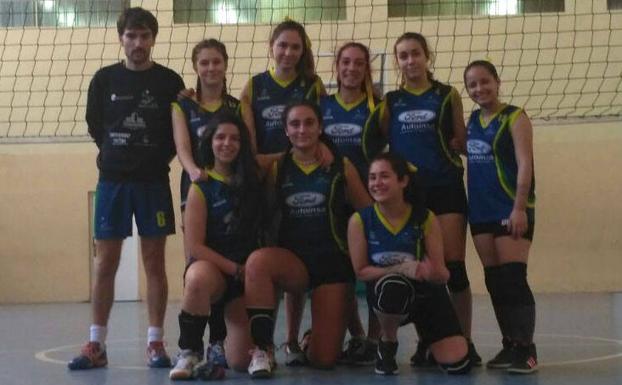 Equipo del Segovoley juvenil femenino.