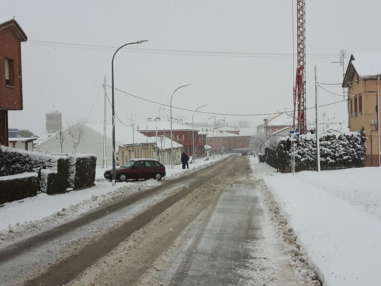 Nieve en Aguilar de Campoo