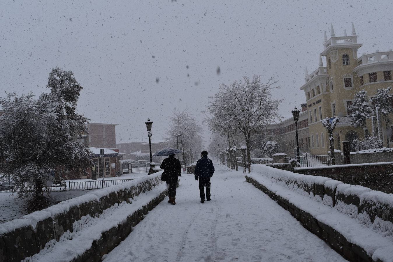 Nieve en Aguilar de Campoo