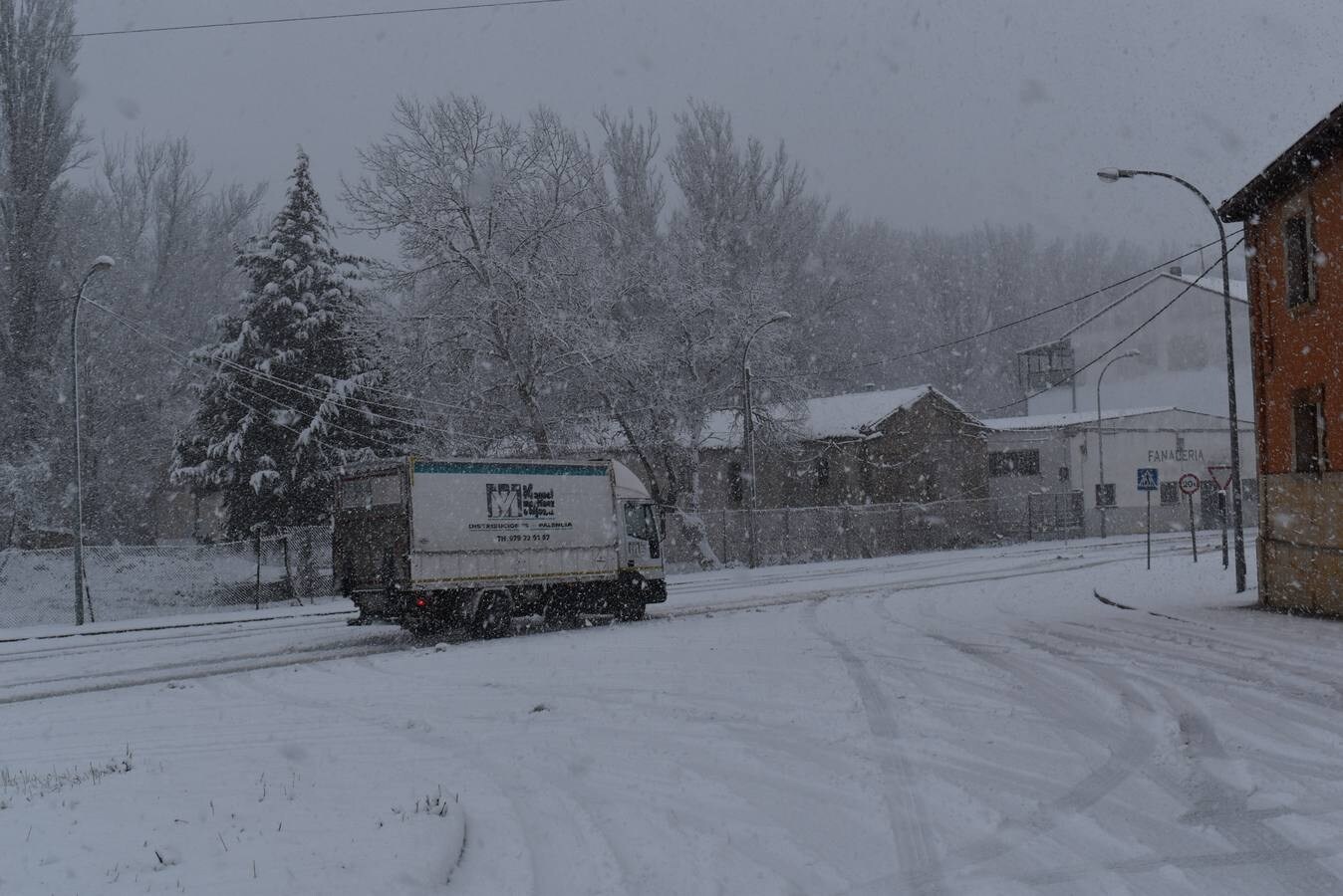 Nieve en Aguilar de Campoo