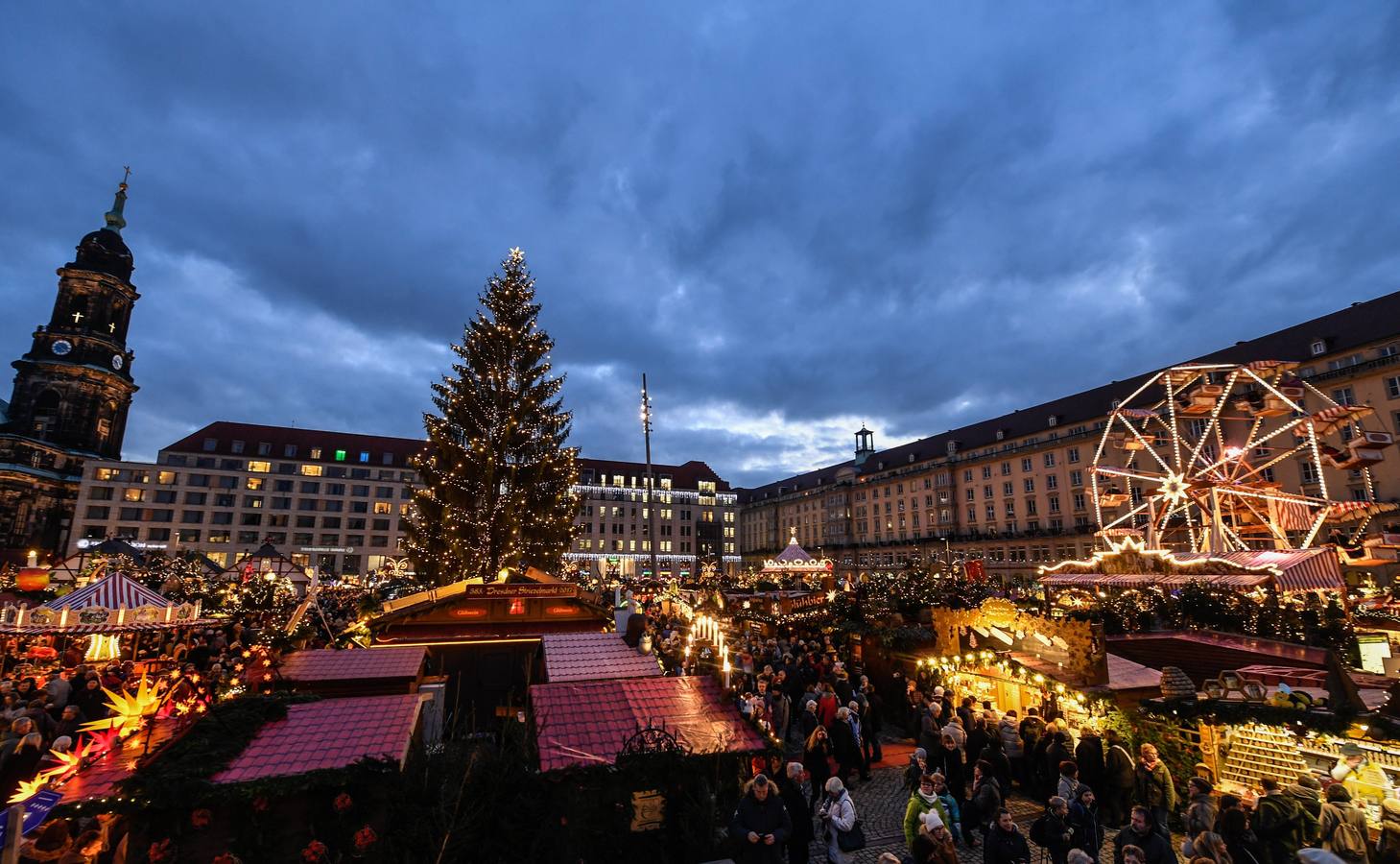 Mercado navideño de Dresde (Alemania).