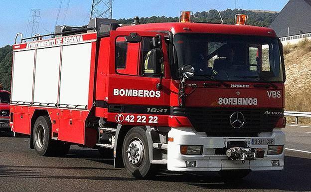 Vehículo de los bomberos. 