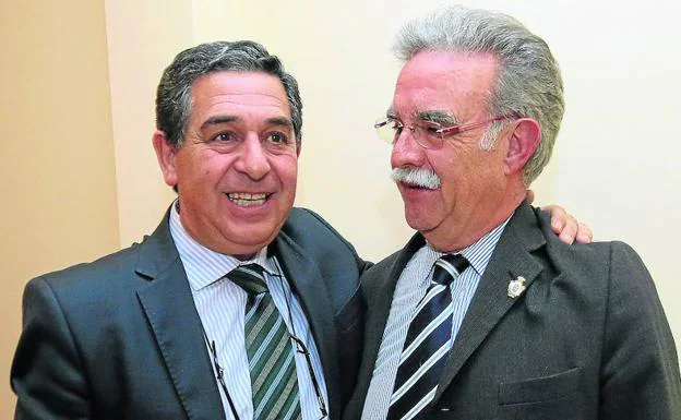 Sanz Orejudo y Sanz Gómez, tras la elección. 