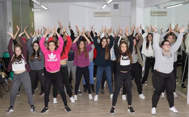 Uno de los últimos ensayos en la sede de Enjoy antes de poner la guinda en el Teatro Calderón. 