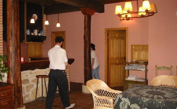 Interior de una casa rural de la provincia de Segovia. 