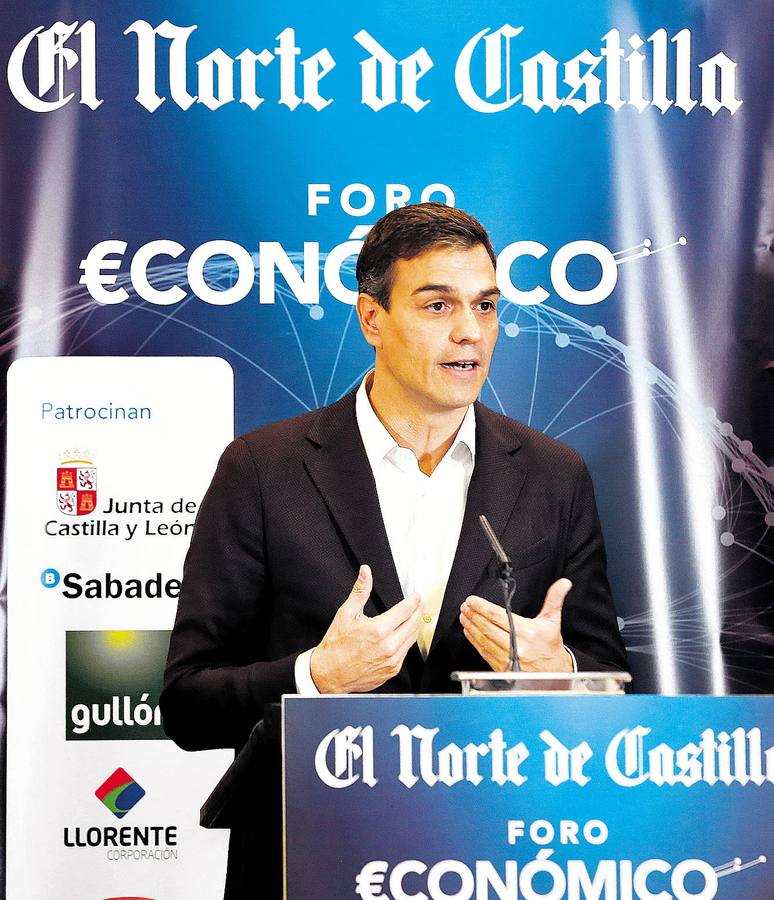 26.10 Pedro Sánchez, secretario general del PSOE, en el Foro Economico de El Norte de Castilla.