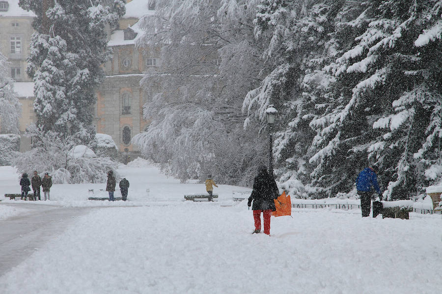 Nieve en la La Granja