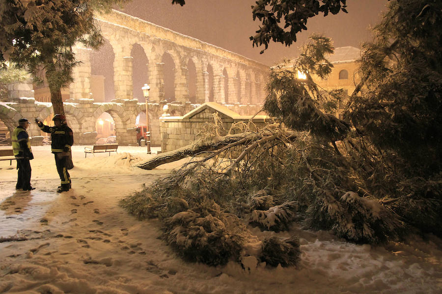 Nieve en Segovia