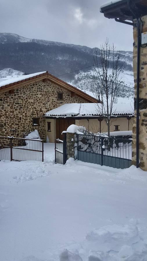 La intensa nevada que ha caído sobre Santa María de Redondo ha dejado estas hermosas imágenes.