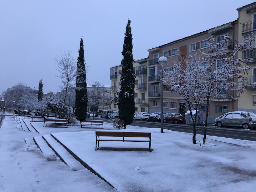 Nieve en la capital salmantina