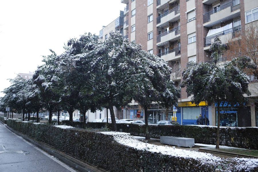 Nieve en la capital salmantina