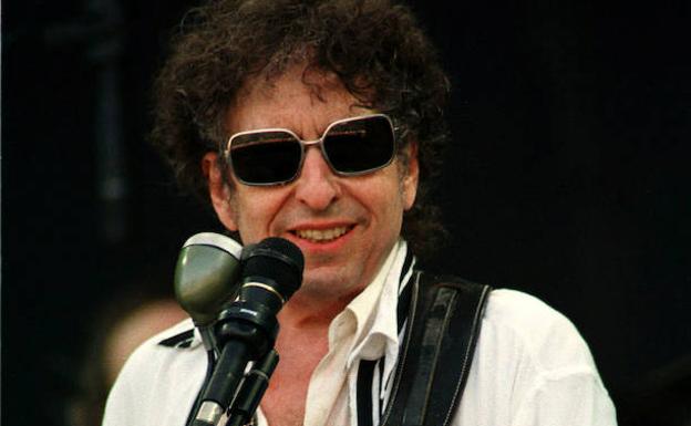 Bob Dylan, durante una actuación. 