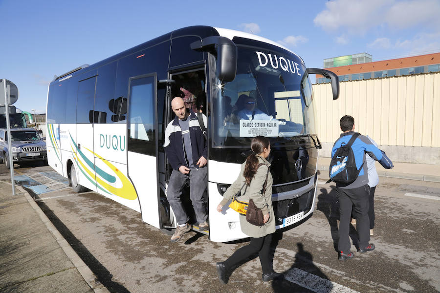 Ruta de autocar entre Guardo, Cervera y Aguilar