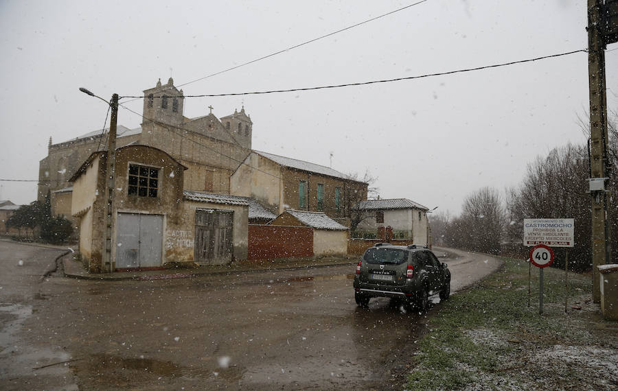 Nieva en Palencia