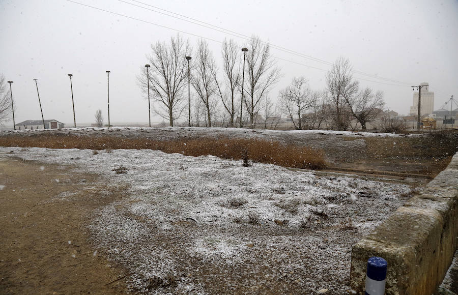 Nieva en Palencia