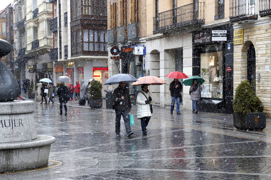 Nieva en Palencia