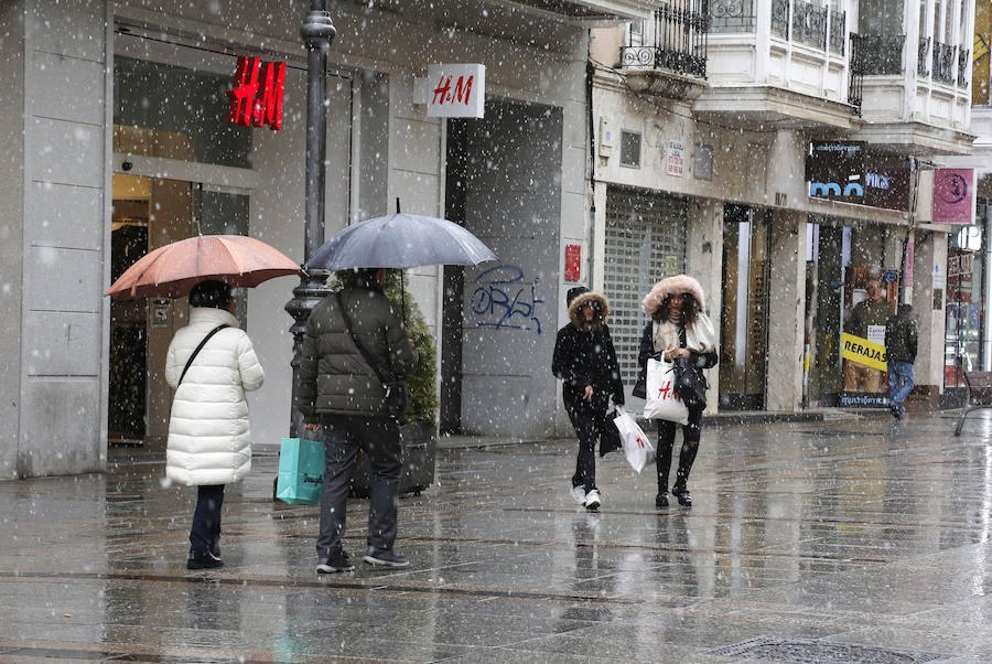 Nieva en Palencia