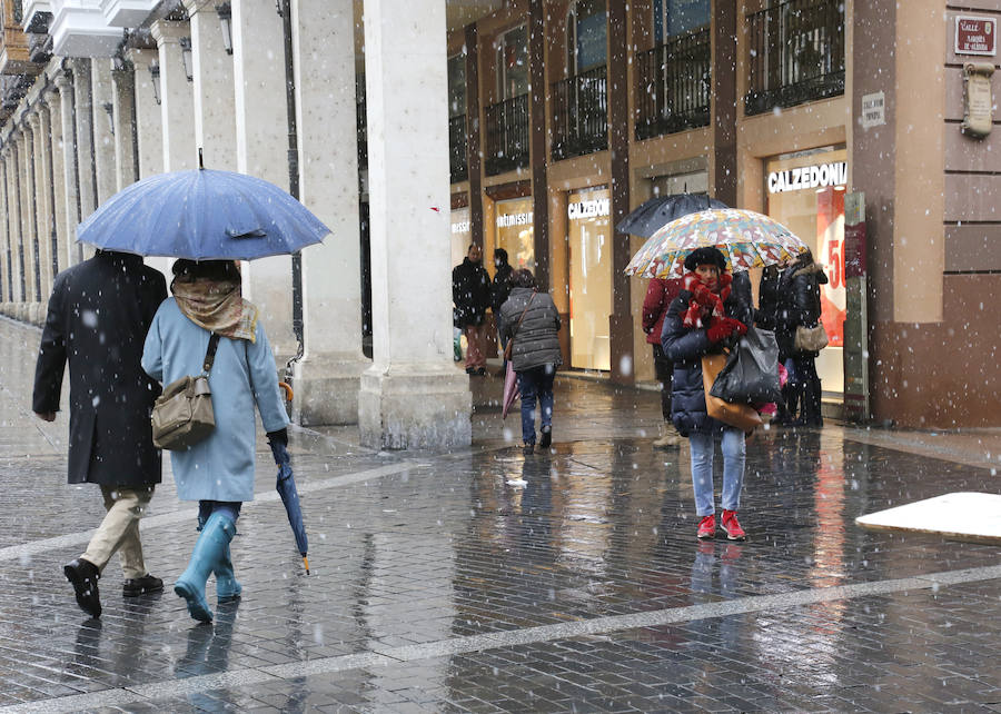 Nieva en Palencia