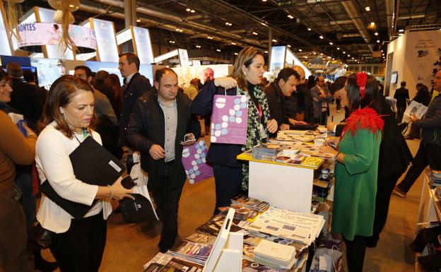 Expositor de Palencia en Fitur en 2017.