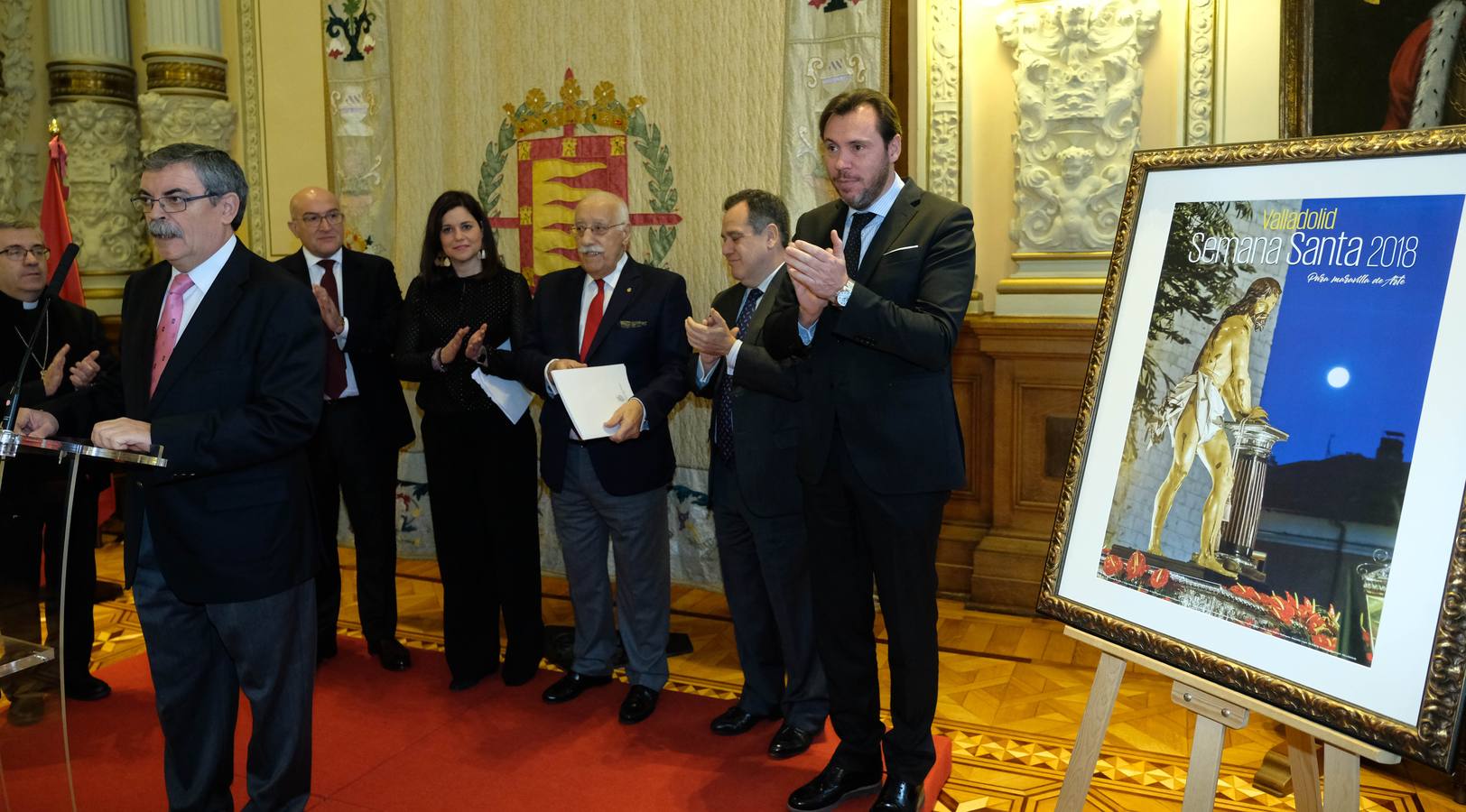 Se trata de una imagen del fotógrafo aficionado Carlos Jesús Platero Rodríguez, que capta en primer plano la talla del Señor Atado a la Columna, de Gregorio Fernández | El periodista, poeta y escritor Ángel María de Pablos se encargará de pronunciar el pregón