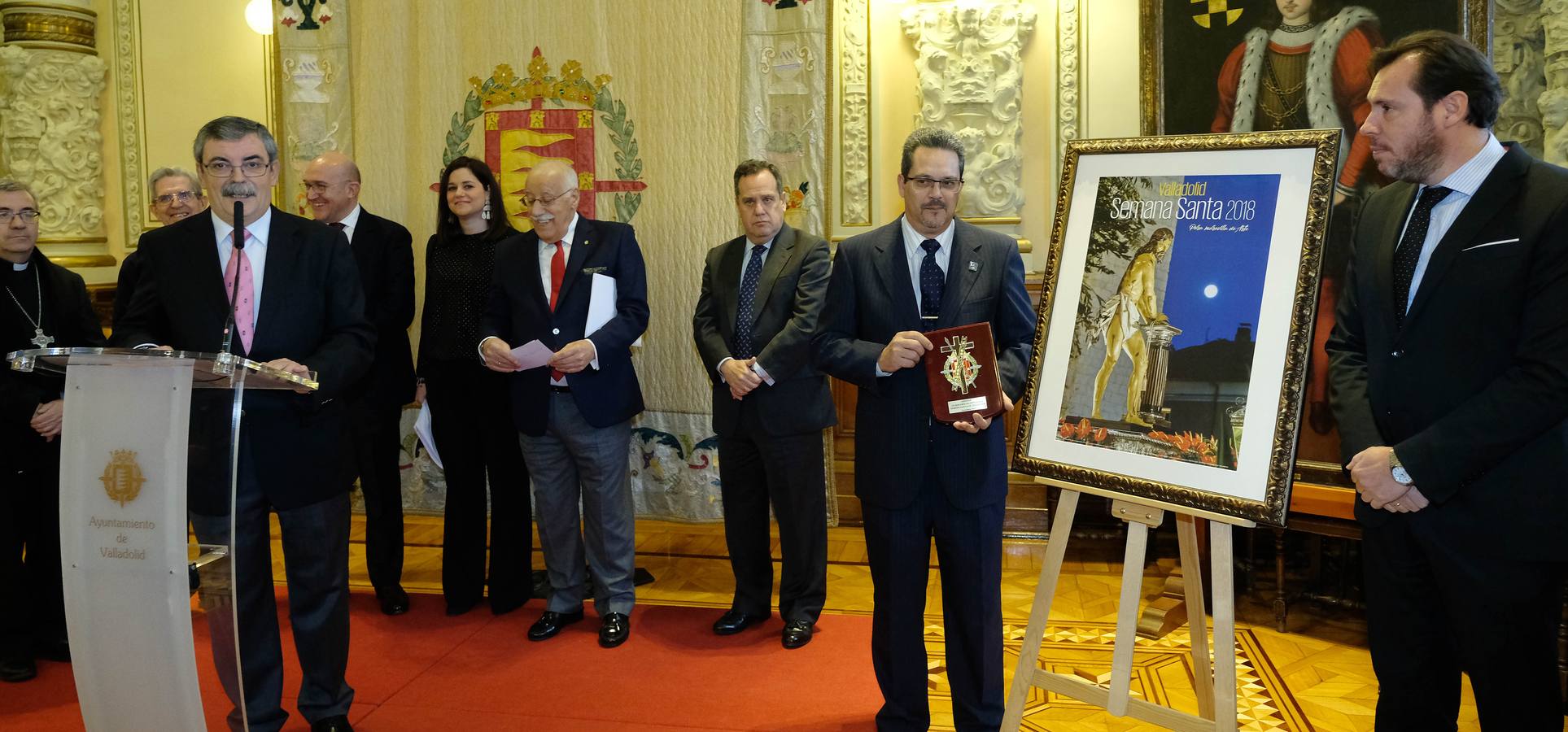 Se trata de una imagen del fotógrafo aficionado Carlos Jesús Platero Rodríguez, que capta en primer plano la talla del Señor Atado a la Columna, de Gregorio Fernández | El periodista, poeta y escritor Ángel María de Pablos se encargará de pronunciar el pregón