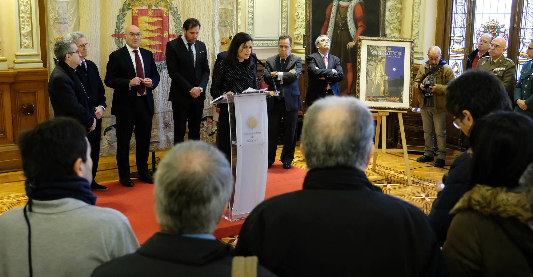 Se trata de una imagen del fotógrafo aficionado Carlos Jesús Platero Rodríguez, que capta en primer plano la talla del Señor Atado a la Columna, de Gregorio Fernández | El periodista, poeta y escritor Ángel María de Pablos se encargará de pronunciar el pregón