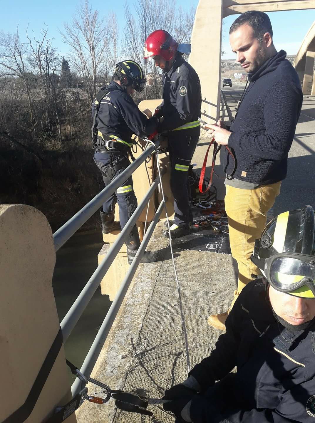 Rescate de un cachorro en Peñafiel