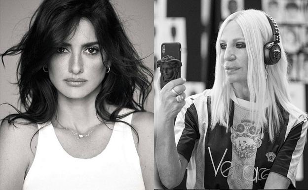 De izquierda a derecha, Penélope Cruz y Donatella Versace. 