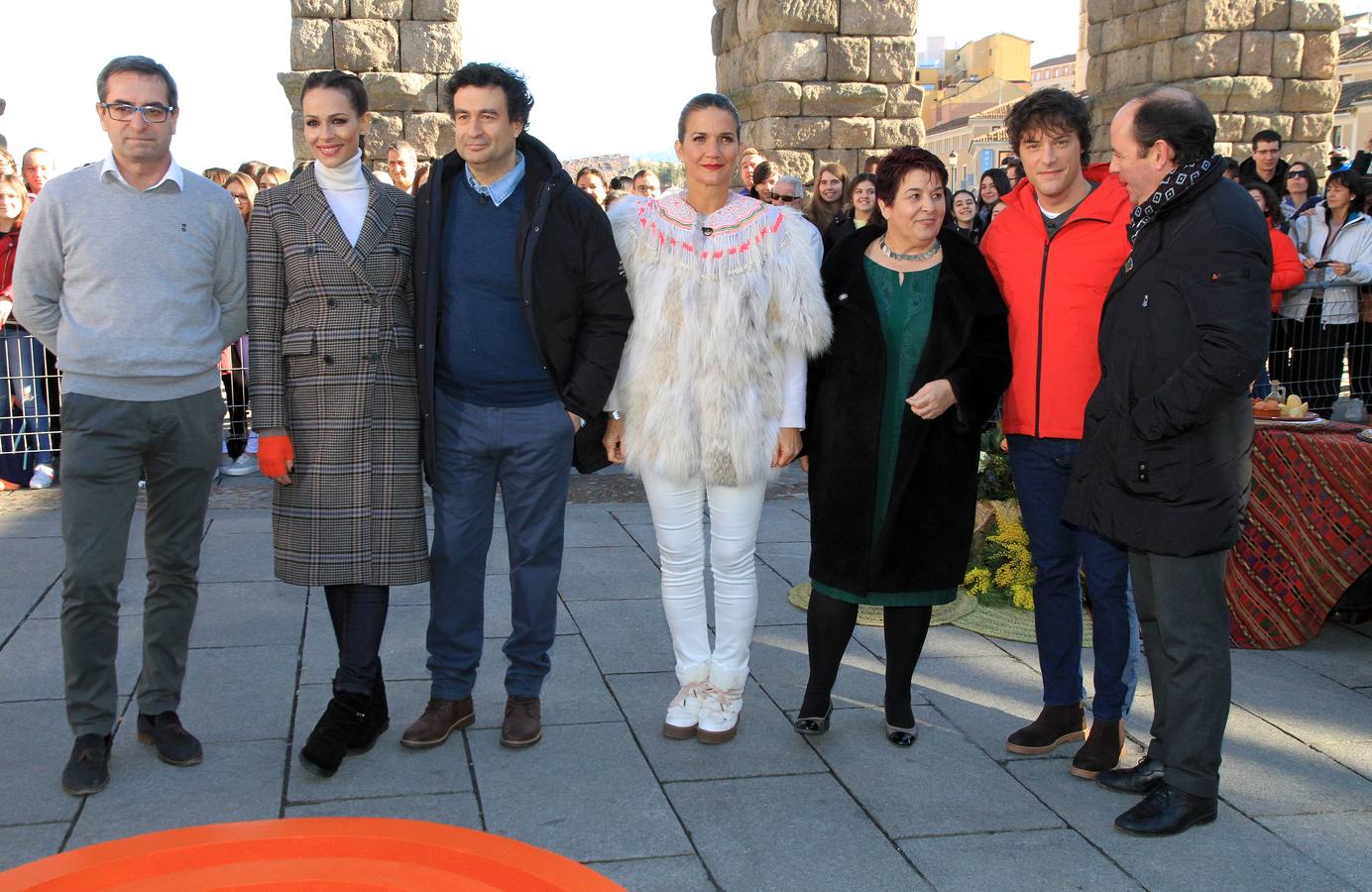 El rodaje se lleva a cabo hoy en la terraza de Santa Columba, junto al Acueducto, con extremado secretismo para no desvelar la identidad de los concursantes elegidos
