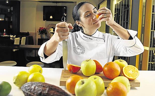 Palmira Soler, jefa de cocina del restaurante 5 Gustos, ganadora del Pincho de Oro 2017.