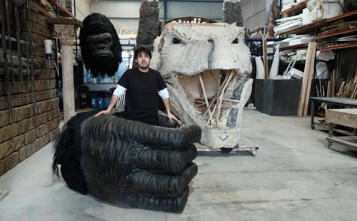 Cantabria elige la escultura de un simio creado por el escultor Miguel Lobato en su empresa de efectos especiales ML FX Studios para promocionar Cabárceno