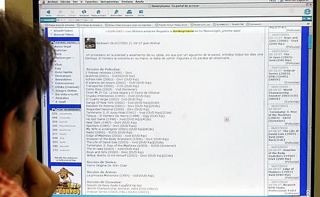 Usuario busca archivos por intenert.