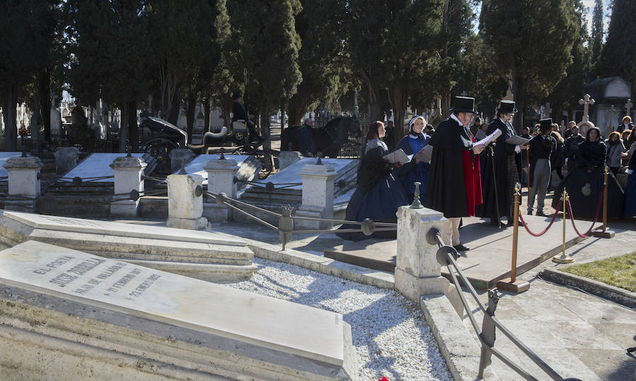 Homenaje a José Zorrilla en el Cementerio de El Carmen