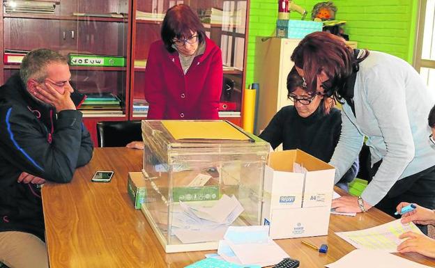 Comprobación del censo para conocer si ha votado el número mínimo para abrir las urnas. 