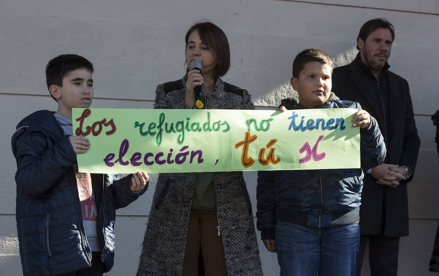 Celebración en Valladolid del Día de la Paz.