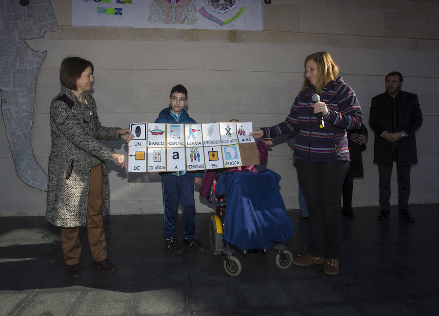 Celebración en Valladolid del Día de la Paz.