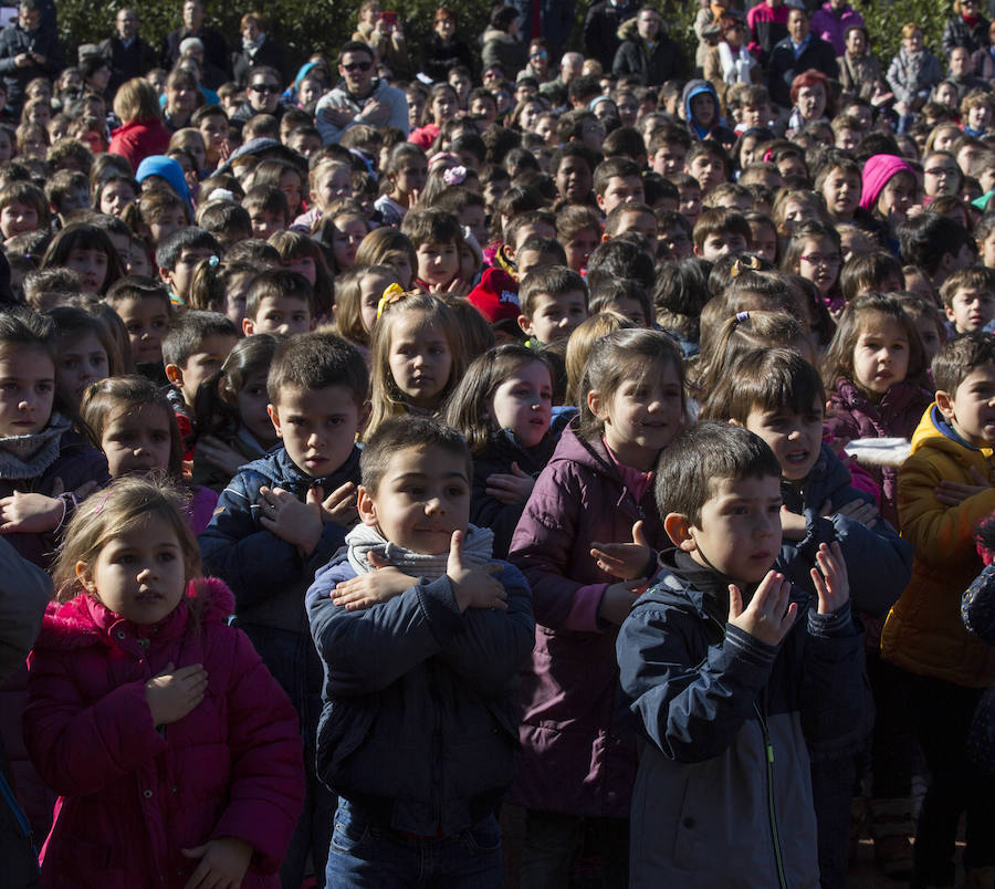 Celebración en Valladolid del Día de la Paz.