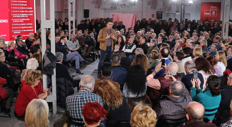 Pedro Sánchez, en la asamblea abierta celebrada en Valladolid