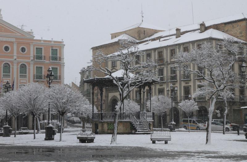 Nieve en la provincia de Segovia