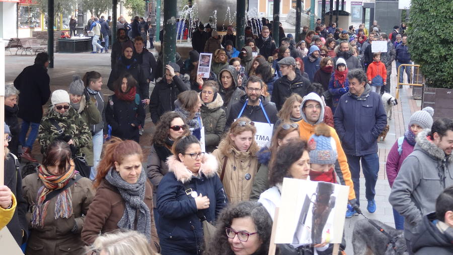 Manifestación organizada con lema No A la Caza