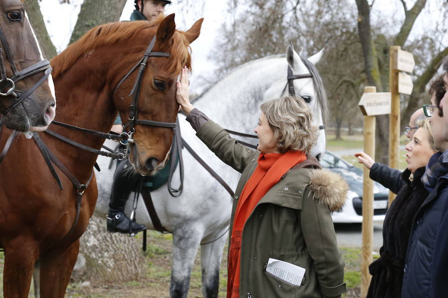 La ministra de Agricultura y Pesca, Alimentación y Medio Ambiente, Isabel García Tejerina, visitó esta mañana el parque fluvial de la Aldehuela, en Salamanca, y la Isla del Soto. 