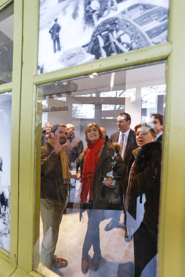 La ministra de Agricultura y Pesca, Alimentación y Medio Ambiente, Isabel García Tejerina, visitó esta mañana el parque fluvial de la Aldehuela, en Salamanca, y la Isla del Soto. 