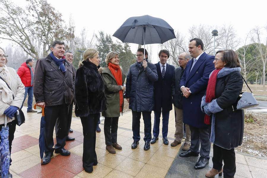 La ministra de Agricultura y Pesca, Alimentación y Medio Ambiente, Isabel García Tejerina, visitó esta mañana el parque fluvial de la Aldehuela, en Salamanca, y la Isla del Soto. 