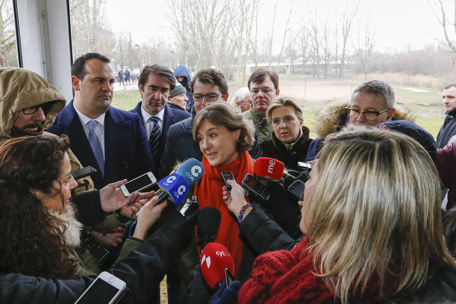 La ministra de Agricultura y Pesca, Alimentación y Medio Ambiente, Isabel García Tejerina, visitó esta mañana el parque fluvial de la Aldehuela, en Salamanca, y la Isla del Soto. 