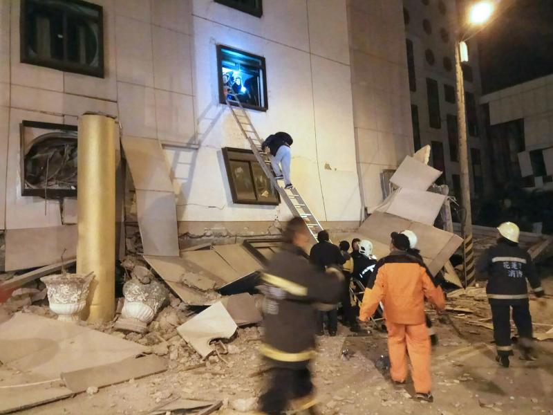 Las impactantes imágenes del terremoto de Taiwan