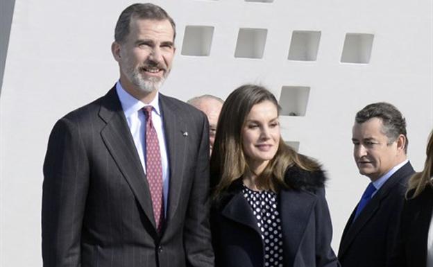 Los Reyes Felipe y Letizia en el acto de entrega de las Medallas de Oro en las Bellas Artes. 