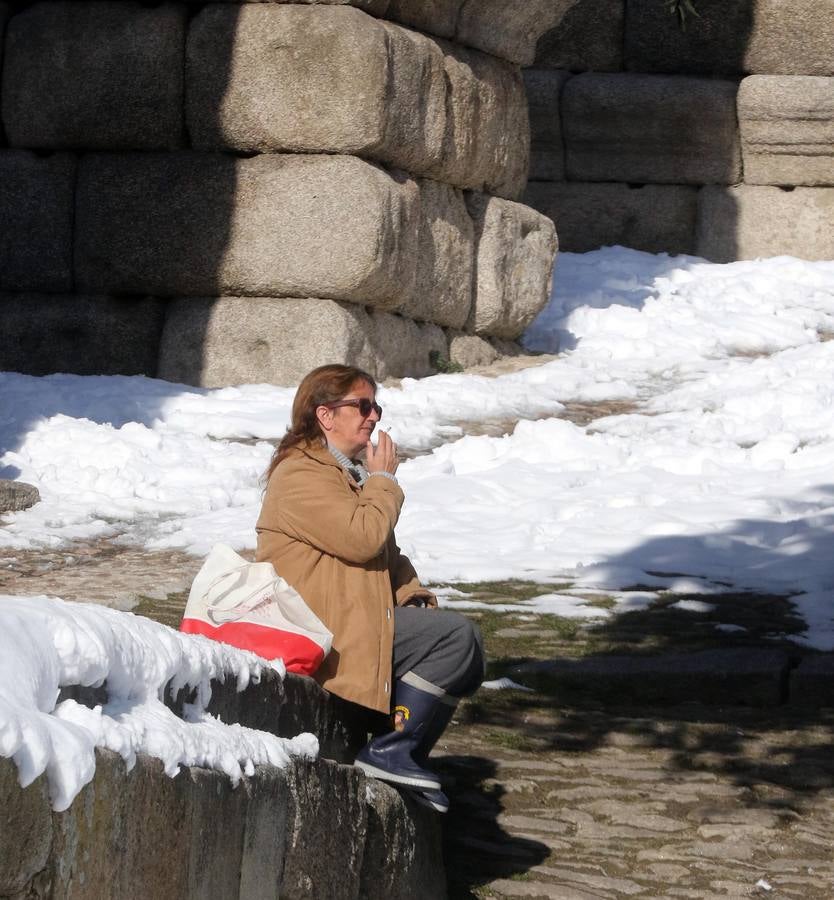 Jornada de intenso frío en Segovia