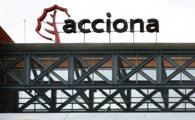 Vista exterior de la sede de la constructora española Acciona en Alcobendas (Madrid). 